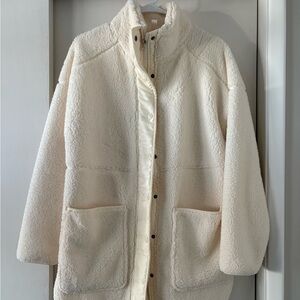 Zella Off-White Teddy Jacket